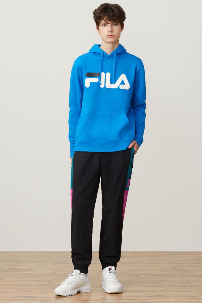 Fila Hoodie Flori Mens Blue - India PBF-582761